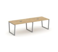Стайл Проджект Фьюжн SN-6T2.SPRG-012 (Тиквуд светлый/Серый) Стол переговорный
