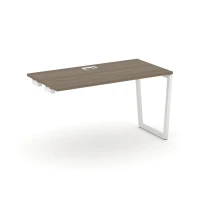 SN-4T2.OPRS-003 (Вяз благородный/Белый) Стол приставка к опорным элементам