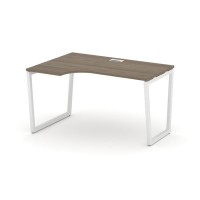 Style Project Fusion SN-4T2.SPA-011(L) (Вяз благородный/Белый) Стол рабочий эргономичный