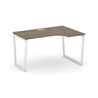 Style Project Fusion SN-4T2.SPA-012(R) (Вяз благородный/Белый) Стол рабочий эргономичный