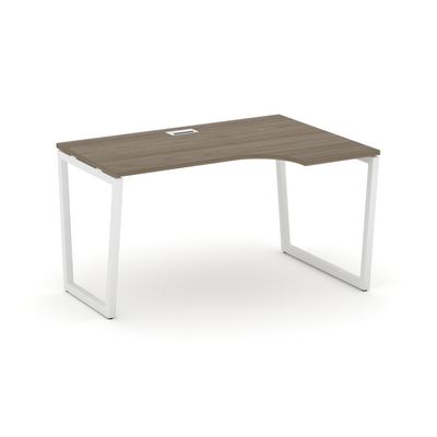 Style Project Fusion SN-4T2.SPA-012(R) (Вяз благородный/Белый) Стол рабочий эргономичный