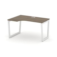 Style Project Fusion SN-5T2.SPA-012(L) (Вяз благородный/Белый) Стол рабочий эргономичный