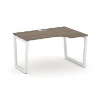 Style Project Fusion SN-5T2.SPA-021(R) (Вяз благородный/Белый) Стол рабочий эргономичный