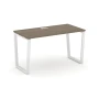 SN-6T2.SP-021 Стол прямой, вяз благородный, белый