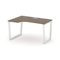 Style Project Fusion SN-6T2.SPA-011(L) (Вяз благородный/Белый) Стол рабочий эргономичный