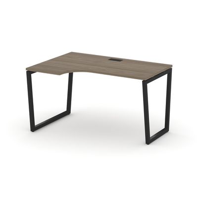 Style Project Fusion SN-4T2.SPA-001(L) (Вяз благородный/Черный) Стол рабочий эргономичный