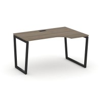 Style Project Fusion SN-4T2.SPA-012(R) (Вяз благородный/Черный) Стол рабочий эргономичный