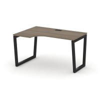 Style Project Fusion SN-5T2.SPA-001(L) (Вяз благородный/Черный) Стол рабочий эргономичный