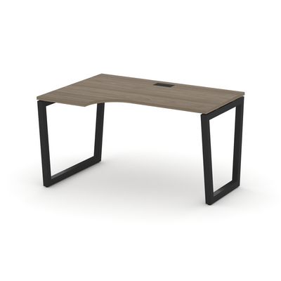 Style Project Fusion SN-5T2.SPA-002(L) (Вяз благородный/Черный) Стол рабочий эргономичный