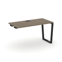 SN-6T2.OPRS-013 (Вяз благородный/Черный) Стол приставка к опорным элементам