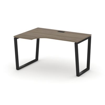 Style Project Fusion SN-6T2.SPA-001(L) (Вяз благородный/Черный) Стол рабочий эргономичный