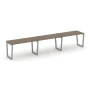 SN-5T2.ORS-034 Рабочая 1-сторонняя станция, ЛДСП вяз благородный, серый м/к
