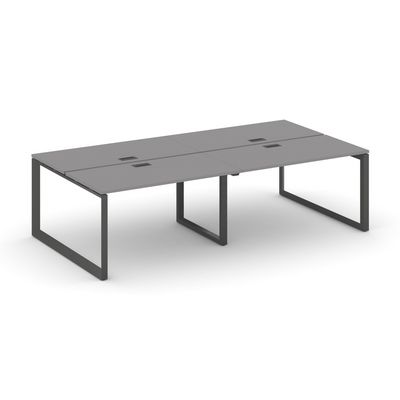 Стайл Проджект Некст SN-59O.DRS-042 (Серый пепел/Антрацит металл) Рабочая станция двухсторонняя