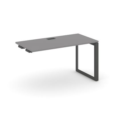 Стайл Проджект Некст SN-59O.OPRS-012 (Серый пепел/Антрацит металл) Стол приставка к опорным элементам