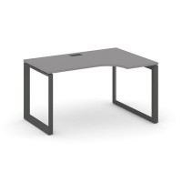 Стайл Проджект Некст SN-59O.SPA-002(R) (Серый пепел/Антрацит металл) Стол рабочий эргономичный, правый
