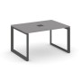 Стайл Проджект Некст SN-59O.SPRG-004 (Серый пепел/Антрацит металл) Стол переговорный
