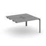 Стайл Проджект Некст SN-59P.DPRS-021 (Серый пепел/Антрацит металл) Стол приставка к опорным элементам