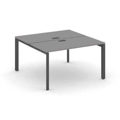 Стайл Проджект Некст SN-59P.DRS-011 (Серый пепел/Антрацит металл) Рабочая станция двухсторонняя