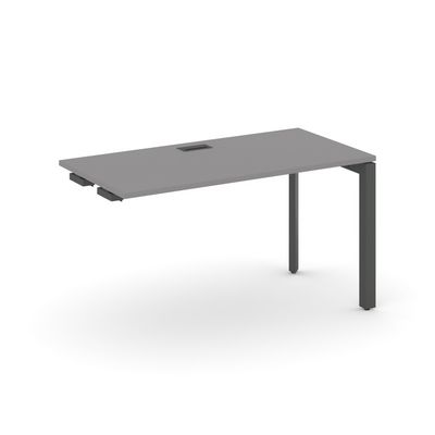 Стайл Проджект Некст SN-59P.OPRS-013 (Серый пепел/Антрацит металл) Стол приставка к опорным элементам