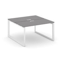 Стайл Проджект Некст SN-59O.DRS-001 (Серый пепел/Белый металл) Рабочая станция двухсторонняя