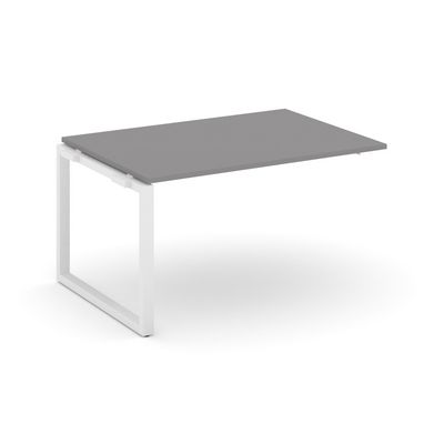 Стайл Проджект Некст SN-59O.NSPRG-001.3 (Серый пепел/Белый металл) Проходной наборный элемент переговорного стола