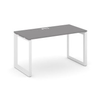 Стайл Проджект Некст SN-59O.SP-024 (Серый пепел/Белый металл) Стол письменный