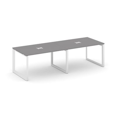 Стайл Проджект Некст SN-59O.SPRG-014 (Серый пепел/Белый металл) Стол переговорный