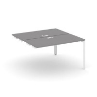 Стайл Проджект Некст SN-59P.DPRS-004 (Серый пепел/Белый металл) Стол приставка к опорным элементам