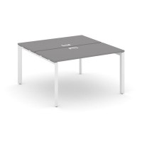 Стайл Проджект Некст SN-59P.DRS-001 (Серый пепел/Белый металл) Рабочая станция двухсторонняя