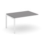 Стайл Проджект Некст SN-59P.NSPRG-002.3 (Серый пепел/Белый металл) Проходной наборный элемент переговорного стола