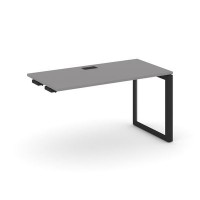 Стайл Проджект Некст SN-59O.OPRS-003 (Серый пепел/Черный металл) Стол приставка к опорным элементам