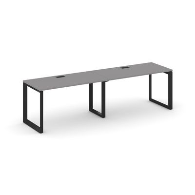 Стайл Проджект Некст SN-59O.ORS-003 (Серый пепел/Черный металл) Рабочая станция односторонняя