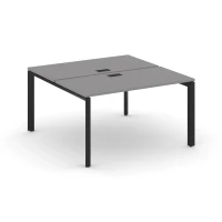 SN-59P.DRS-011 (Серый пепел/Черный металл) Рабочая станция двухсторонняя