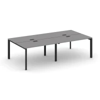 SN-59P.DRS-053 (Серый пепел/Черный металл) Рабочая станция двухсторонняя