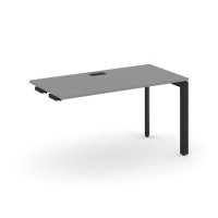 Стайл Проджект Некст SN-59P.OPRS-021 (Серый пепел/Черный металл) Стол приставка к опорным элементам