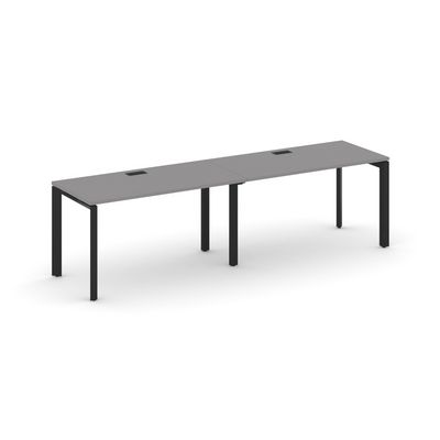 Стайл Проджект Некст SN-59P.ORS-021 (Серый пепел/Черный металл) Рабочая станция односторонняя