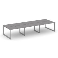 Стайл Проджект Некст SN-59O.DRS-082 (Серый пепел/Серый металл) Рабочая станция двухсторонняя