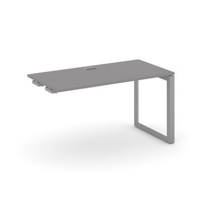 Стайл Проджект Некст SN-59O.OPRS-021 (Серый пепел/Серый металл) Стол приставка к опорным элементам