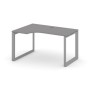 Стайл Проджект Некст SN-59O.SPA-011(L) (Серый пепел/Серый металл) Стол рабочий эргономичный, левый
