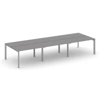 SN-59P.DRS-083 (Серый пепел/Серый металл) Рабочая станция двухсторонняя