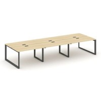 Style Project Next SN-59O.DRS-061 (Акация лорка/Антрацит металл) Рабочая станция двухсторонняя