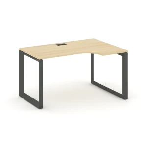 SN-59O.SPA-022(R) (Акация лорка/Антрацит металл) Стол рабочий эргономичный, правый