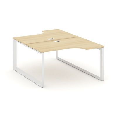 Style Project Next SN-59O.DRPA-012 (Акация лорка/Белый металл) Рабочая станция эргономичная