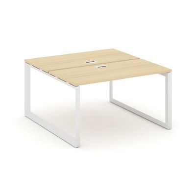 Style Project Next SN-59O.DRS-003 (Акация лорка/Белый металл) Рабочая станция двухсторонняя