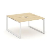 Style Project Next SN-59O.DRS-012 (Акация лорка/Белый металл) Рабочая станция двухсторонняя