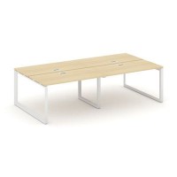 Style Project Next SN-59O.DRS-051 (Акация лорка/Белый металл) Рабочая станция двухсторонняя