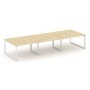 Style Project Next SN-59O.DRS-084 (Акация лорка/Белый металл) Рабочая станция двухсторонняя