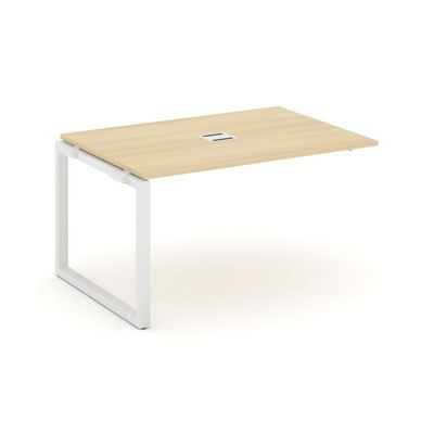 Style Project Next SN-59O.NSPRG-002 (Акация лорка/Белый металл) Проходной наборный элемент переговорного стола