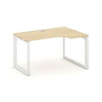 Style Project Next SN-59O.SPA-021(R) (Акация лорка/Белый металл) Стол рабочий эргономичный, правый