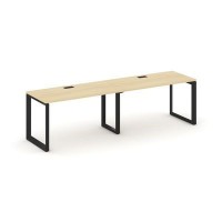 Style Project Next SN-59O.ORS-014 (Акация лорка/Черный металл) Рабочая станция односторонняя